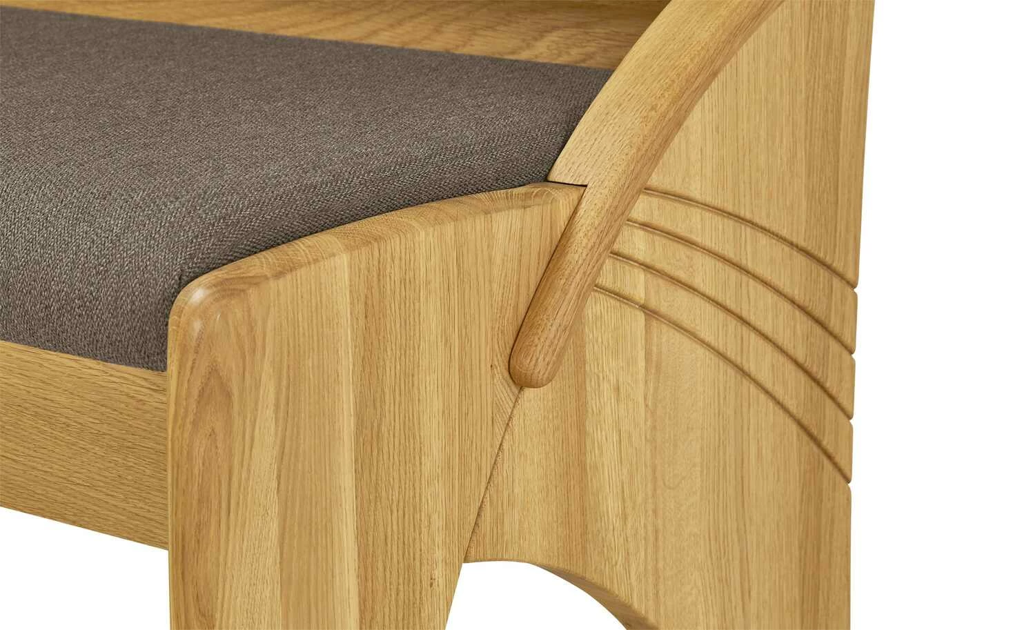 Truheneckbank massiv Multistar | links Braun-Grau 4 Truheneckbank massiv Multistar | links Braun-Grau – Bild 4