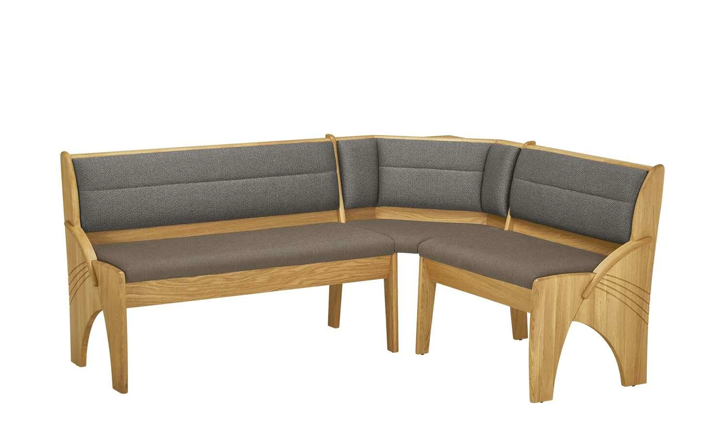 Truheneckbank massiv Multistar | links Braun-Grau 2 Truheneckbank massiv Multistar | links Braun-Grau – Bild 2