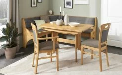 Truheneckbank massiv Multistar | rechts Braun-Grau