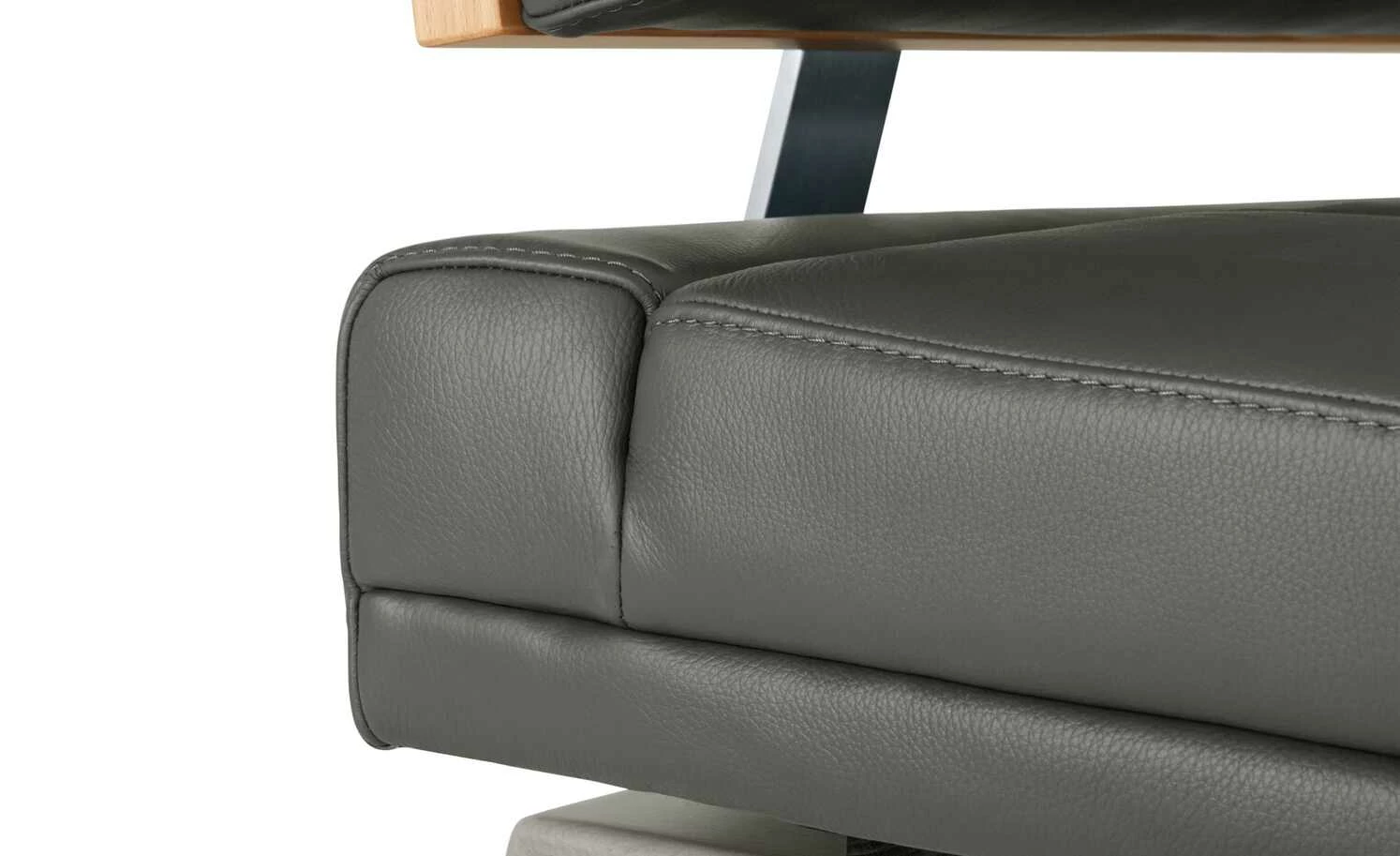 Leder-Eckbank Canto III | Zinn (Grau) links 11 Leder-Eckbank Canto III | Zinn (Grau) links – Bild 11