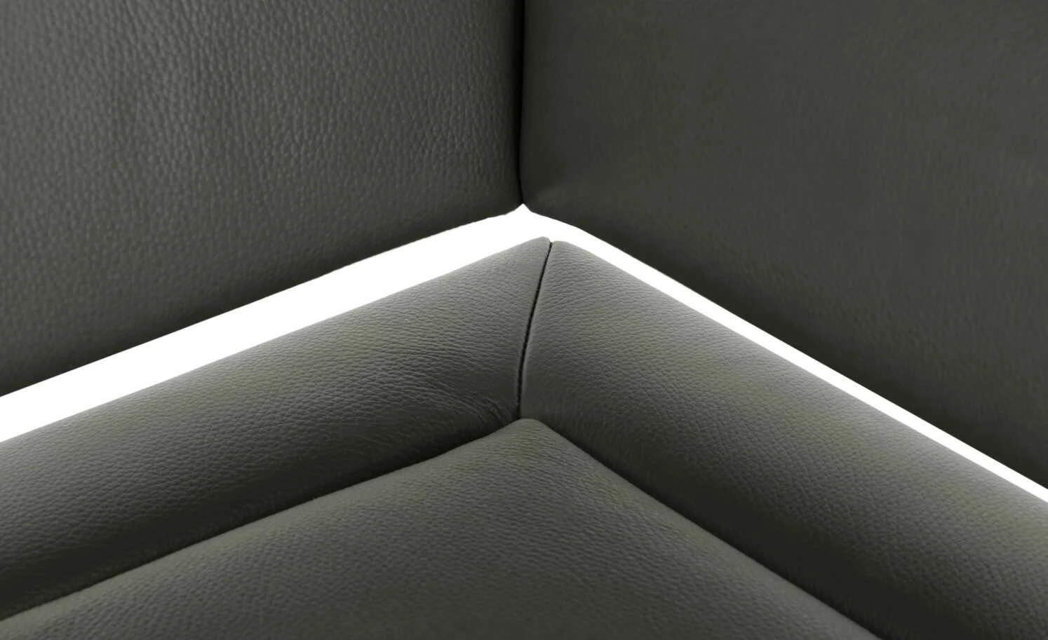 Leder-Eckbank Canto III | Zinn (Grau) links 12 Leder-Eckbank Canto III | Zinn (Grau) links – Bild 12