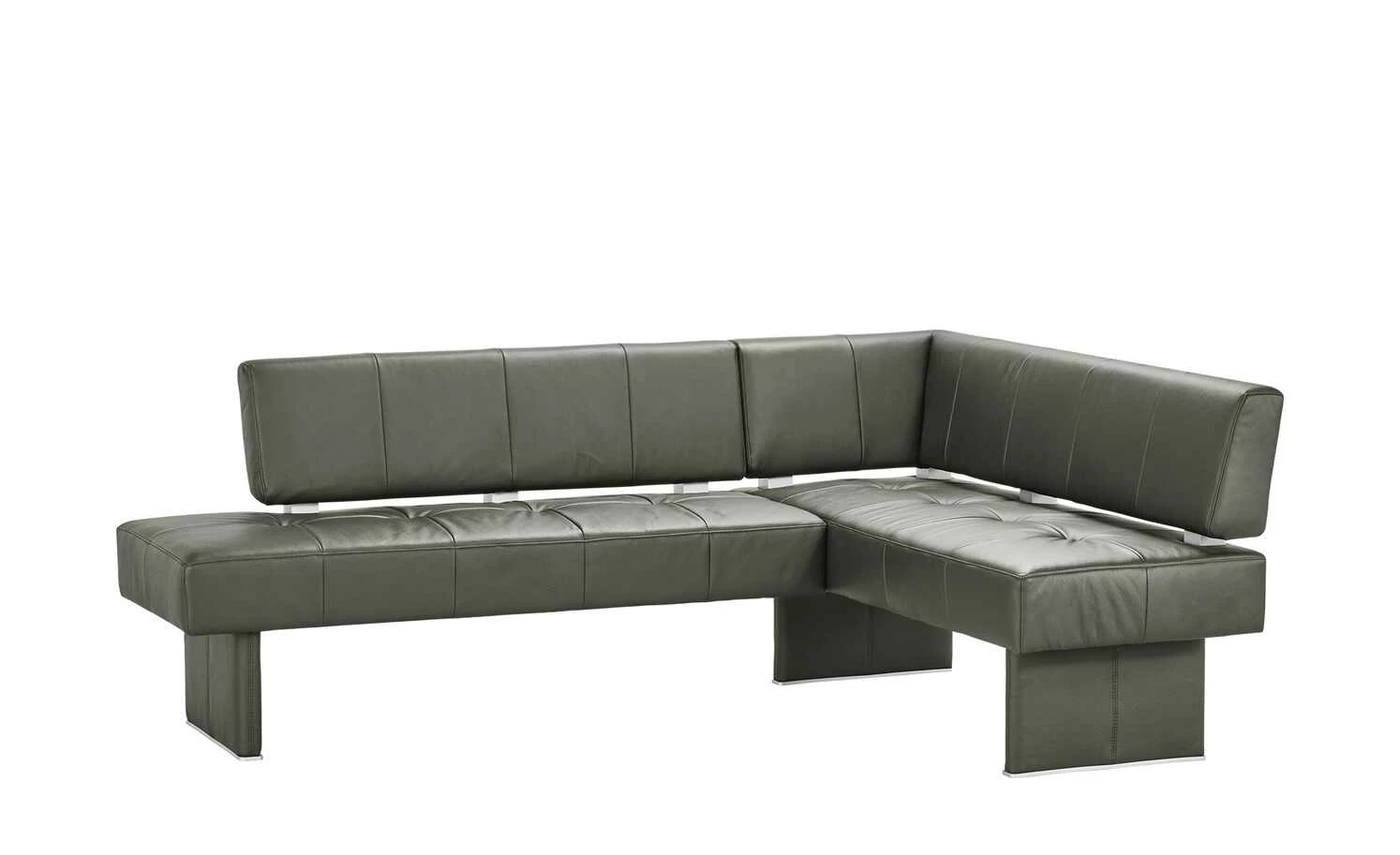 Leder-Eckbank Spider 2 | Zinn (Grau) links 1 Leder-Eckbank Spider 2 | Zinn (Grau) links