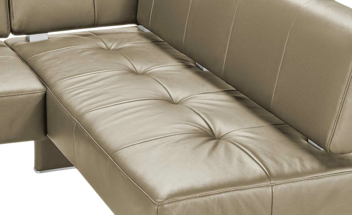 Leder-Eckbank Spider 2 | Smoke (Hellbraun) links 2 Leder-Eckbank Spider 2 | Smoke (Hellbraun) links – Bild 2