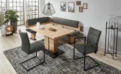 uno Polster-Eckbank Mona | Anthrazit rechts 145|cm