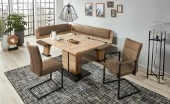 uno Polster-Eckbank Mona | Schlamm (Braun) rechts 145|cm