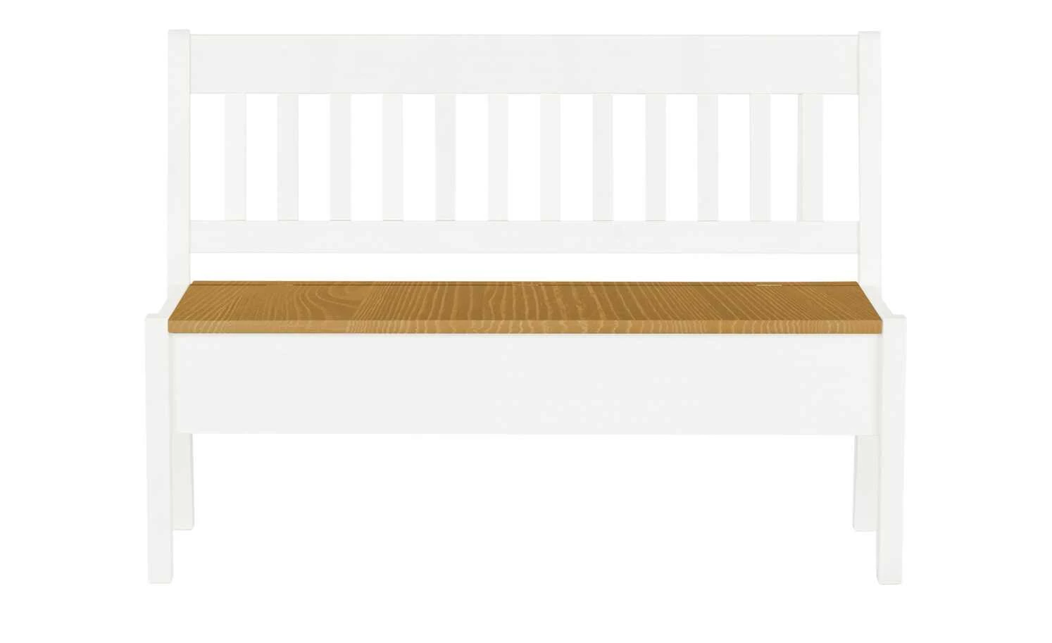 maison bleue Sitzbank mit Stauraum massiv Bendix | Weiß / laugenfarben 130,9|cm Nein 2 maison bleue Sitzbank mit Stauraum massiv Bendix | Weiß / laugenfarben 130,9|cm Nein – Bild 2