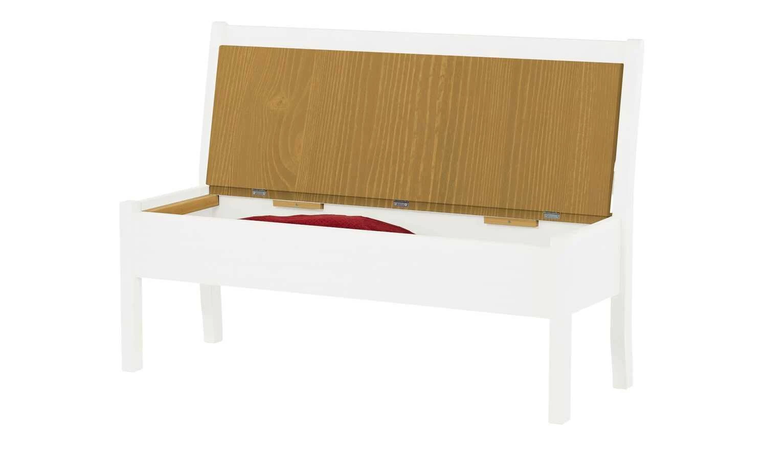 maison bleue Sitzbank mit Stauraum massiv Bendix | Weiß / laugenfarben 130,9|cm Nein 8 maison bleue Sitzbank mit Stauraum massiv Bendix | Weiß / laugenfarben 130,9|cm Nein – Bild 8