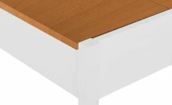 maison bleue Sitzbank mit Stauraum massiv Bendix | Weiß / bernsteinfarben 130,9|cm Nein -Bänke Verkaufsladen 14308396 3 202102232235