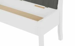 maison bleue Sitzbank mit Stauraum massiv Bendix | Weiß / Grau 130,9|cm Nein -Bänke Verkaufsladen 14308397 3 202102232235