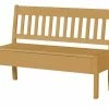 maison bleue Sitzbank mit Stauraum massiv Bendix | laugenfarben 130,9|cm Nein