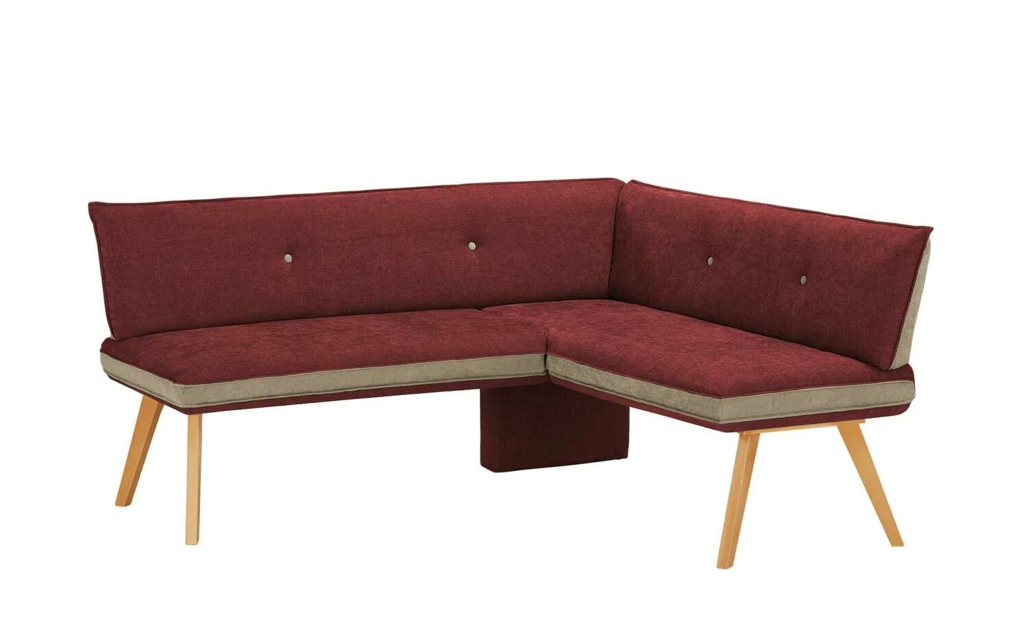 Woodford Eckbank Sunna | Kombi Rosso (Rot / Beige) rechts Buche Schenkelmaß: 180 cm 2 Woodford Eckbank Sunna | Kombi Rosso (Rot / Beige) rechts Buche Schenkelmaß: 180 cm – Bild 2