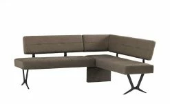 Woodford Polster-Eckbank Scadia | Kombi Chocolate Brown (Braun) rechts Schenkelmaß: 192 cm