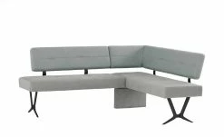 Woodford Polster-Eckbank Scadia | Kombi Natural Gray (Hellgrau) rechts Schenkelmaß: 192 cm