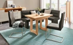 Leder-Eckbank Canto II | Schoko (Braun) links