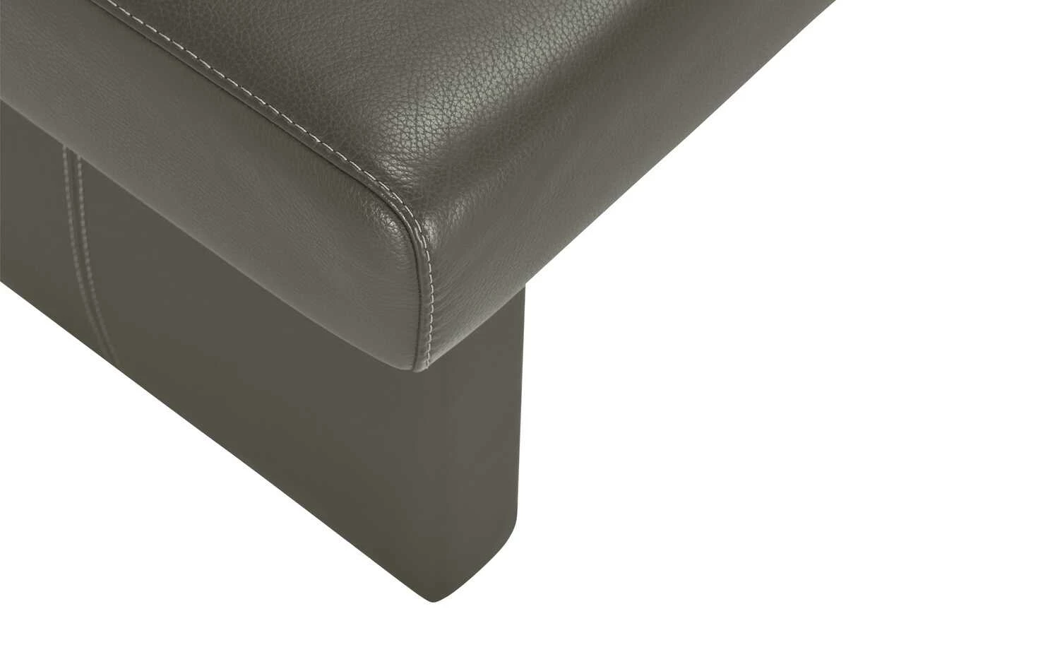 Leder-Eckbank Canto II | Zinn (Grau) links 3 Leder-Eckbank Canto II | Zinn (Grau) links – Bild 3