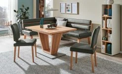 Leder-Eckbank Canto III | Zinn (Grau) rechts