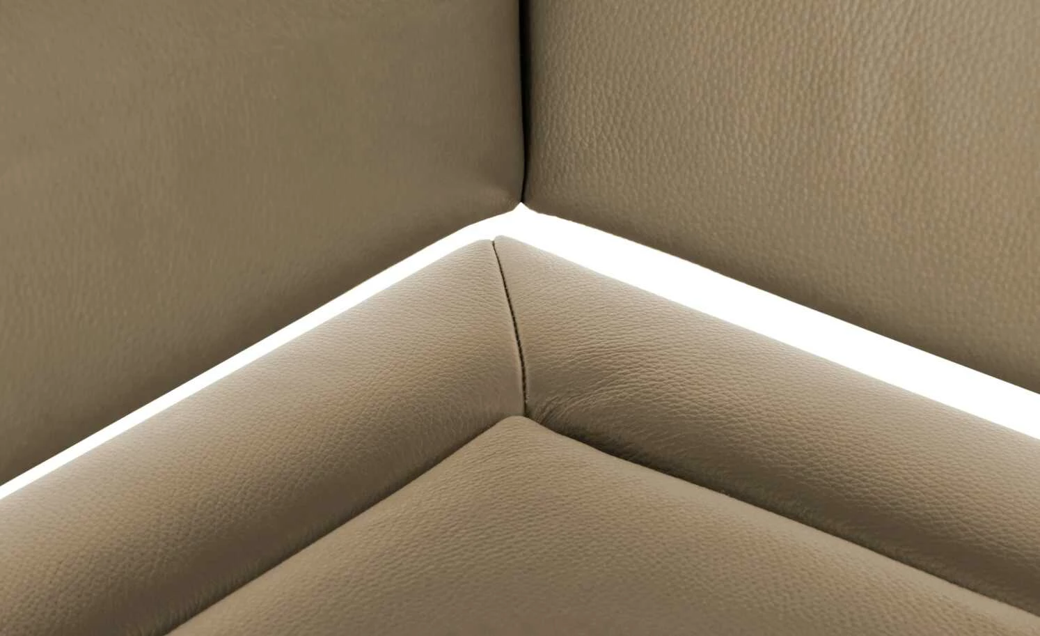 Leder-Eckbank Canto III | Smoke (Hellbraun) rechts 7 Leder-Eckbank Canto III | Smoke (Hellbraun) rechts – Bild 7