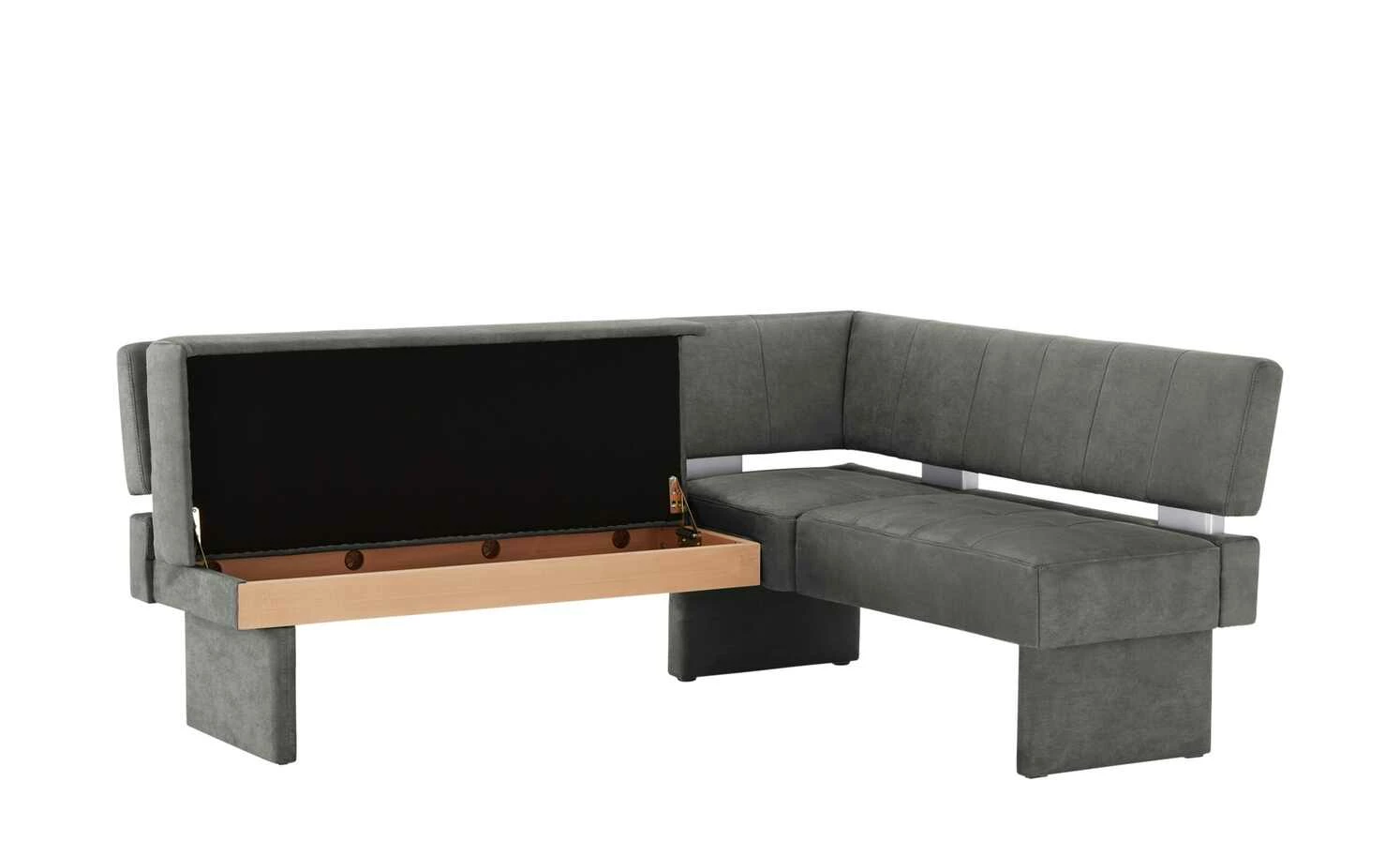 Polster-Eckbank mit Stauraum Casablanca | Anthrazit (Grau) links 2 Polster-Eckbank mit Stauraum Casablanca | Anthrazit (Grau) links – Bild 2