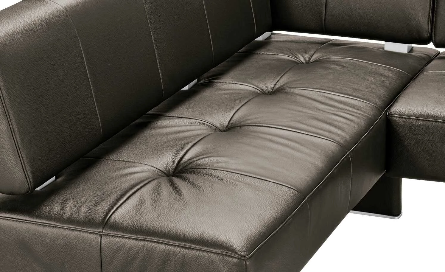 Leder-Eckbank Spider 2 | Schoko (Braun) rechts 6 Leder-Eckbank Spider 2 | Schoko (Braun) rechts – Bild 6