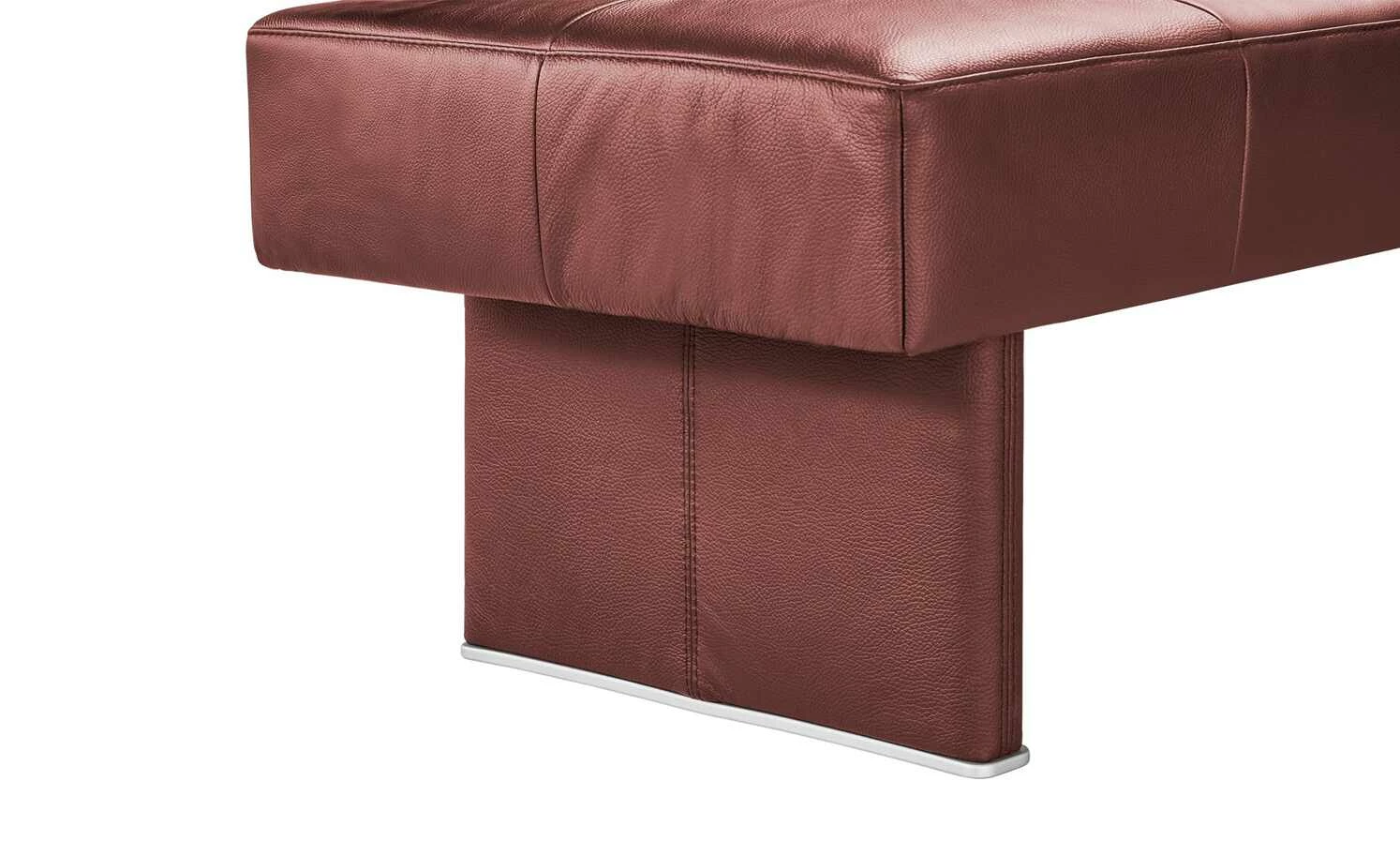 Leder-Eckbank Spider 2 | Bordo (Rot) rechts 3 Leder-Eckbank Spider 2 | Bordo (Rot) rechts – Bild 3