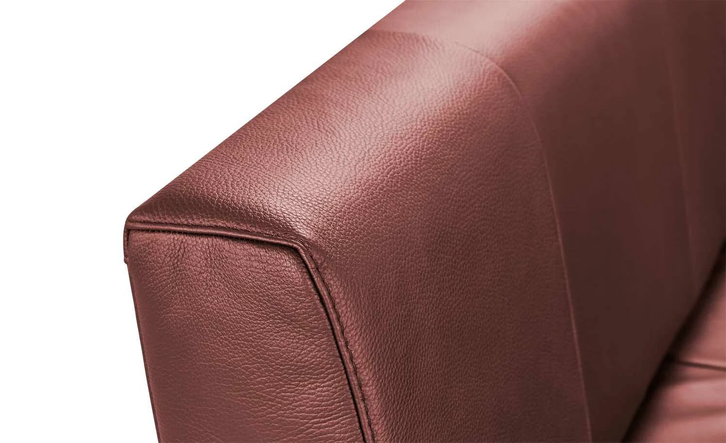 Leder-Eckbank Spider 2 | Bordo (Rot) rechts 4 Leder-Eckbank Spider 2 | Bordo (Rot) rechts – Bild 4