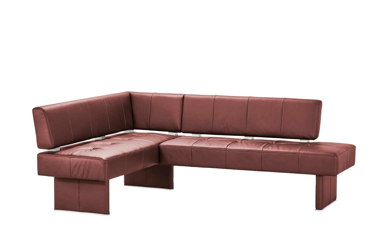 Leder-Eckbank Spider 2 | Bordo (Rot) rechts 1 Leder-Eckbank Spider 2 | Bordo (Rot) rechts