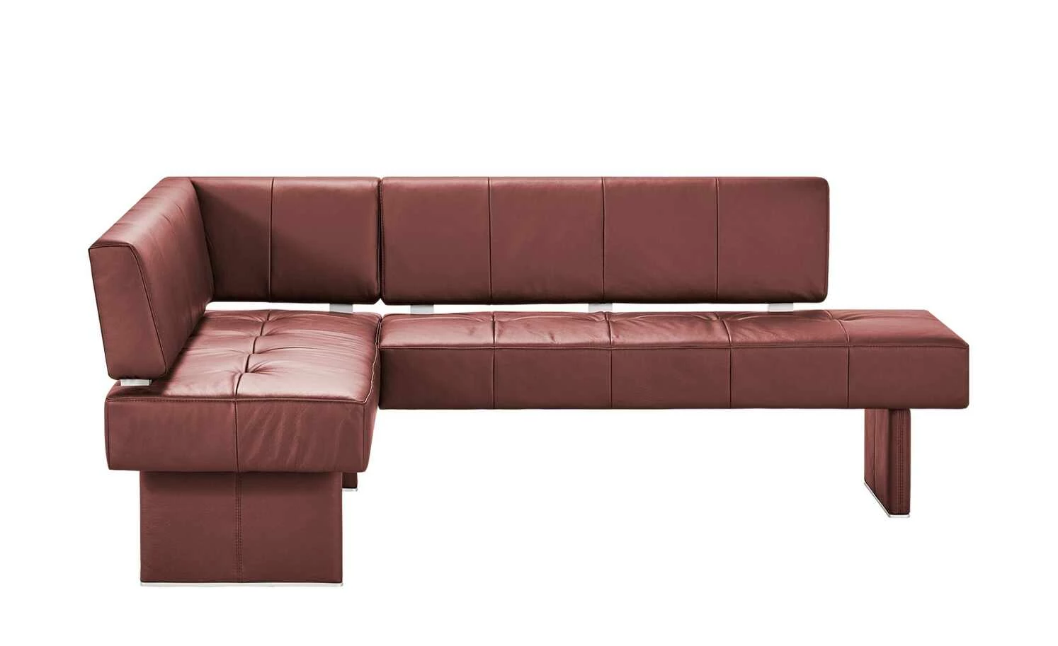 Leder-Eckbank Spider 2 | Bordo (Rot) rechts 7 Leder-Eckbank Spider 2 | Bordo (Rot) rechts – Bild 7