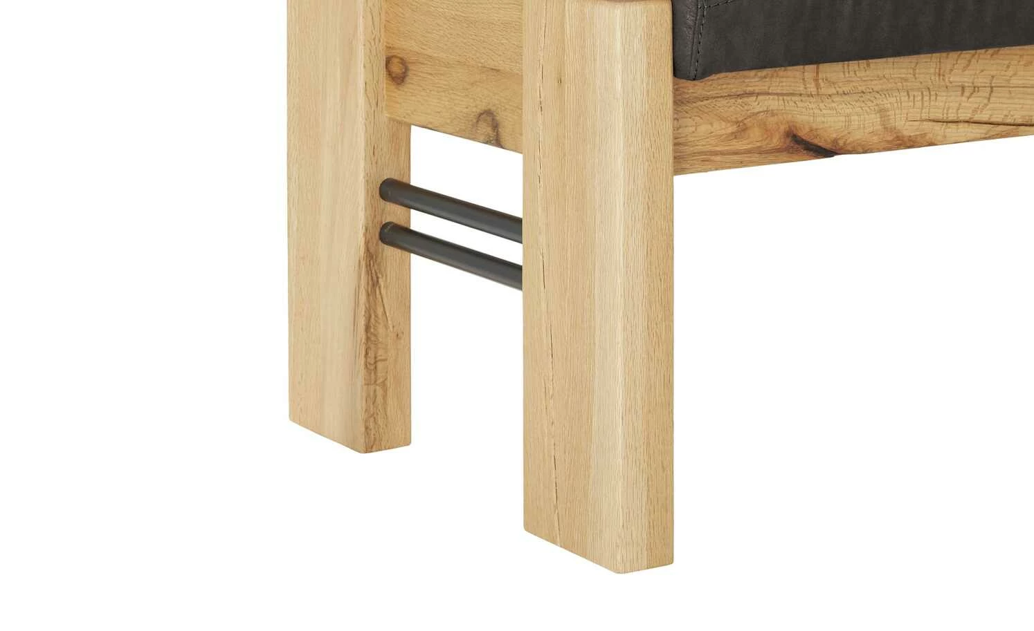 Polster-Eckbank massiv Floyd | Darkbrown (Dunkelbraun) / Kontrastnaht Schwarz rechts 7 Polster-Eckbank massiv Floyd | Darkbrown (Dunkelbraun) / Kontrastnaht Schwarz rechts – Bild 7