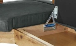 Polster-Eckbank massiv Floyd | Anthrazit / Kontrastnaht Schwarz rechts -Bänke Verkaufsladen 14308995 5 202107302232