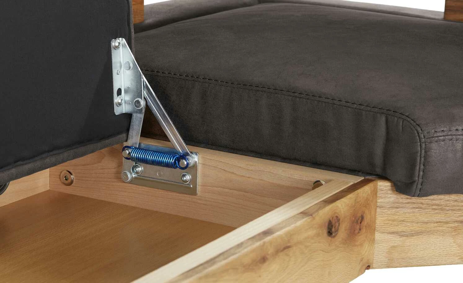 Polster-Eckbank massiv Floyd | Darkbrown (Dunkelbraun) / Kontrastnaht Schwarz links 5 Polster-Eckbank massiv Floyd | Darkbrown (Dunkelbraun) / Kontrastnaht Schwarz links – Bild 5