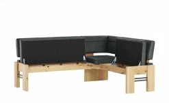 Polster-Eckbank massiv Floyd | Anthrazit / Kontrastnaht Schwarz links -Bänke Verkaufsladen 14308999 4 202107302232