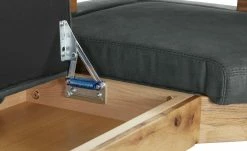 Polster-Eckbank massiv Floyd | Anthrazit / Kontrastnaht Schwarz links -Bänke Verkaufsladen 14308999 7 202107302232