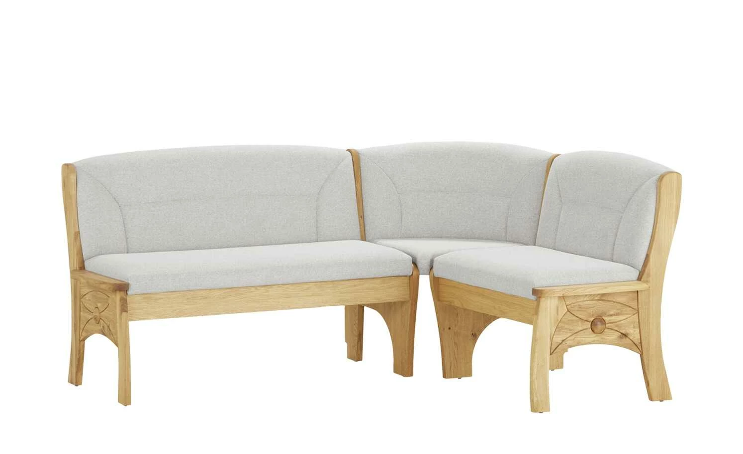 Polster-Eckbank E26 | Silver (Hellgrau) links 1 Polster-Eckbank E26 | Silver (Hellgrau) links