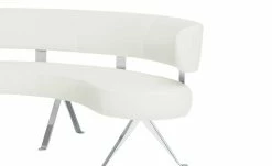 JOOP! Halbrunde Leder-Eckbank Lounge | Wolke (Weiß) 235|cm -Bänke Verkaufsladen 15300222 3 202104282233