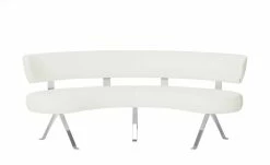 JOOP! Halbrunde Leder-Eckbank Lounge | Wolke (Weiß) 235|cm -Bänke Verkaufsladen 15300222 4 202104282233