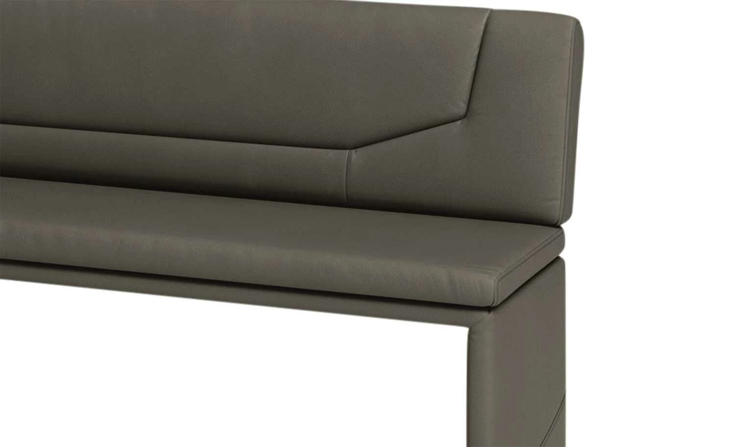 JOOP! Leder-Sitzbank Straps | Schlamm (Braun) 226|cm 2 JOOP! Leder-Sitzbank Straps | Schlamm (Braun) 226|cm – Bild 2