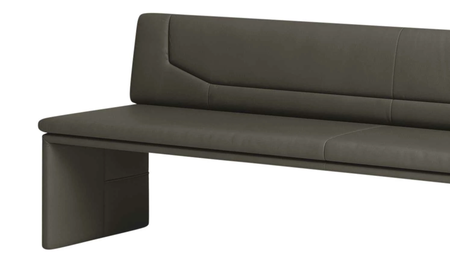 JOOP! Leder-Sitzbank Straps | Schlamm (Braun) 226|cm 3 JOOP! Leder-Sitzbank Straps | Schlamm (Braun) 226|cm – Bild 3