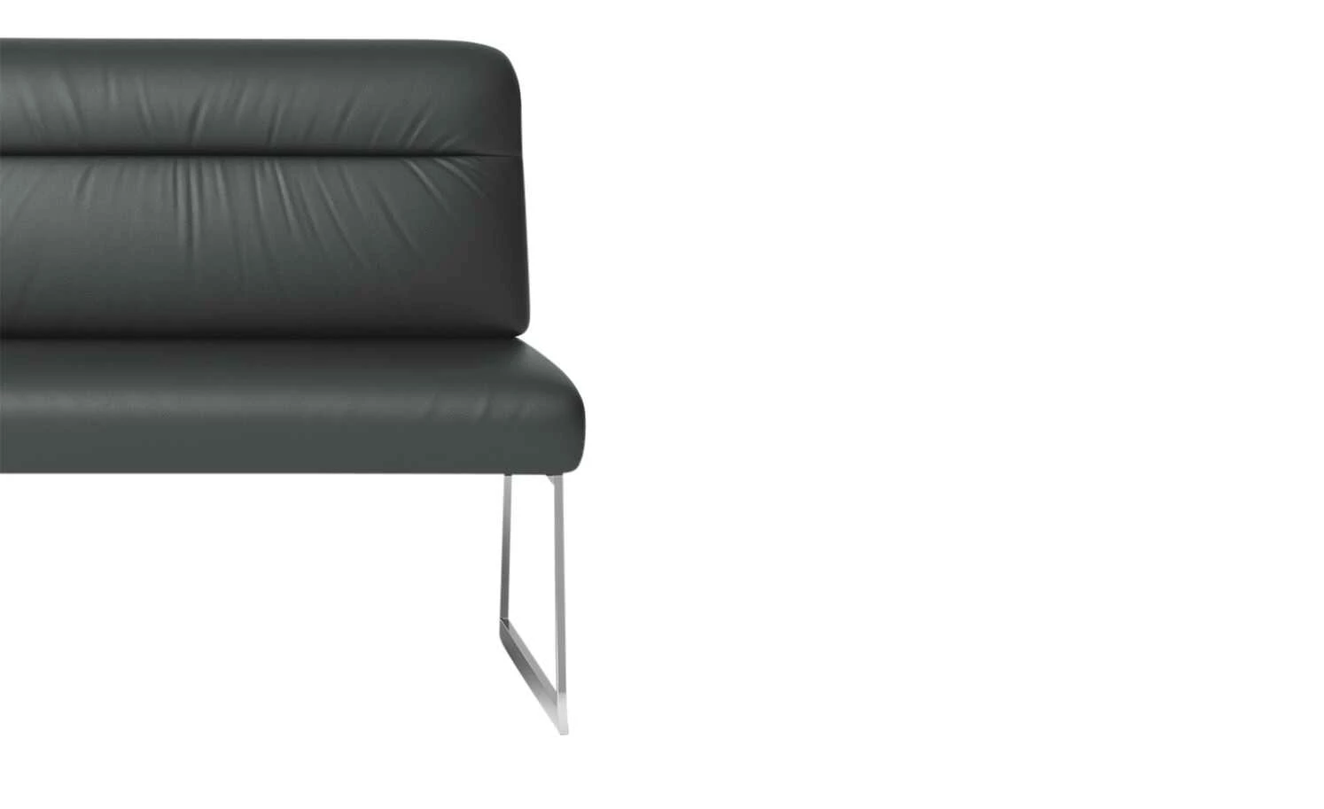 JOOP! Sitzbank Leder Cubic | Schiefer (Dunkelgrau) 183|cm 3 JOOP! Sitzbank Leder Cubic | Schiefer (Dunkelgrau) 183|cm – Bild 3