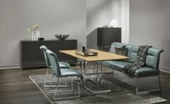 JOOP! Sitzbank Leder Cubic | Aqua (Blau) 183|cm