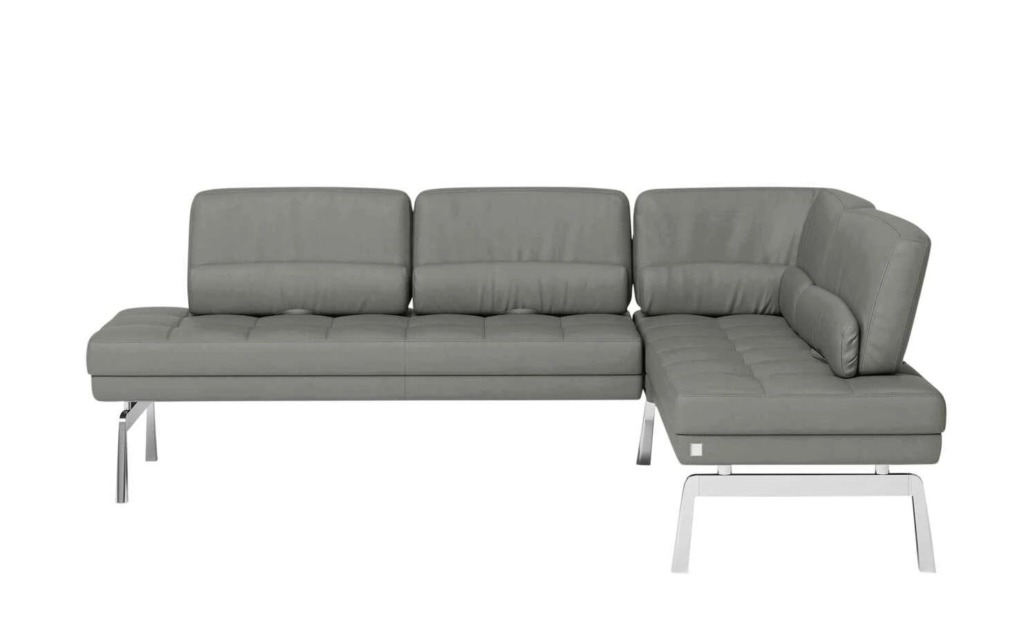 JOOP! Leder-Eckbank mit Sitztiefenverstellung Loft | Zinn (Grau) 5 JOOP! Leder-Eckbank mit Sitztiefenverstellung Loft | Zinn (Grau) – Bild 5