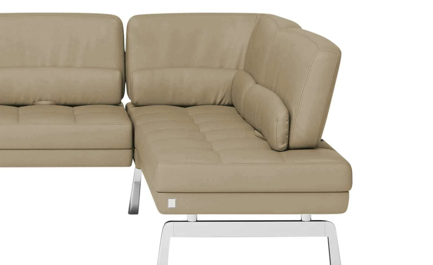 JOOP! Leder-Eckbank mit Sitztiefenverstellung Loft | Cappuccino (Hellbraun) 3 JOOP! Leder-Eckbank mit Sitztiefenverstellung Loft | Cappuccino (Hellbraun) – Bild 3