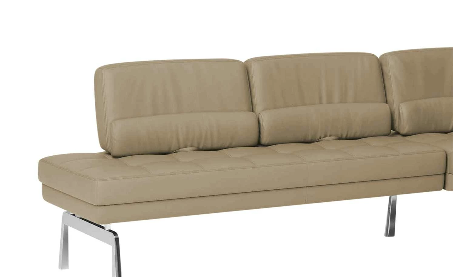 JOOP! Leder-Eckbank mit Sitztiefenverstellung Loft | Cappuccino (Hellbraun) 4 JOOP! Leder-Eckbank mit Sitztiefenverstellung Loft | Cappuccino (Hellbraun) – Bild 4