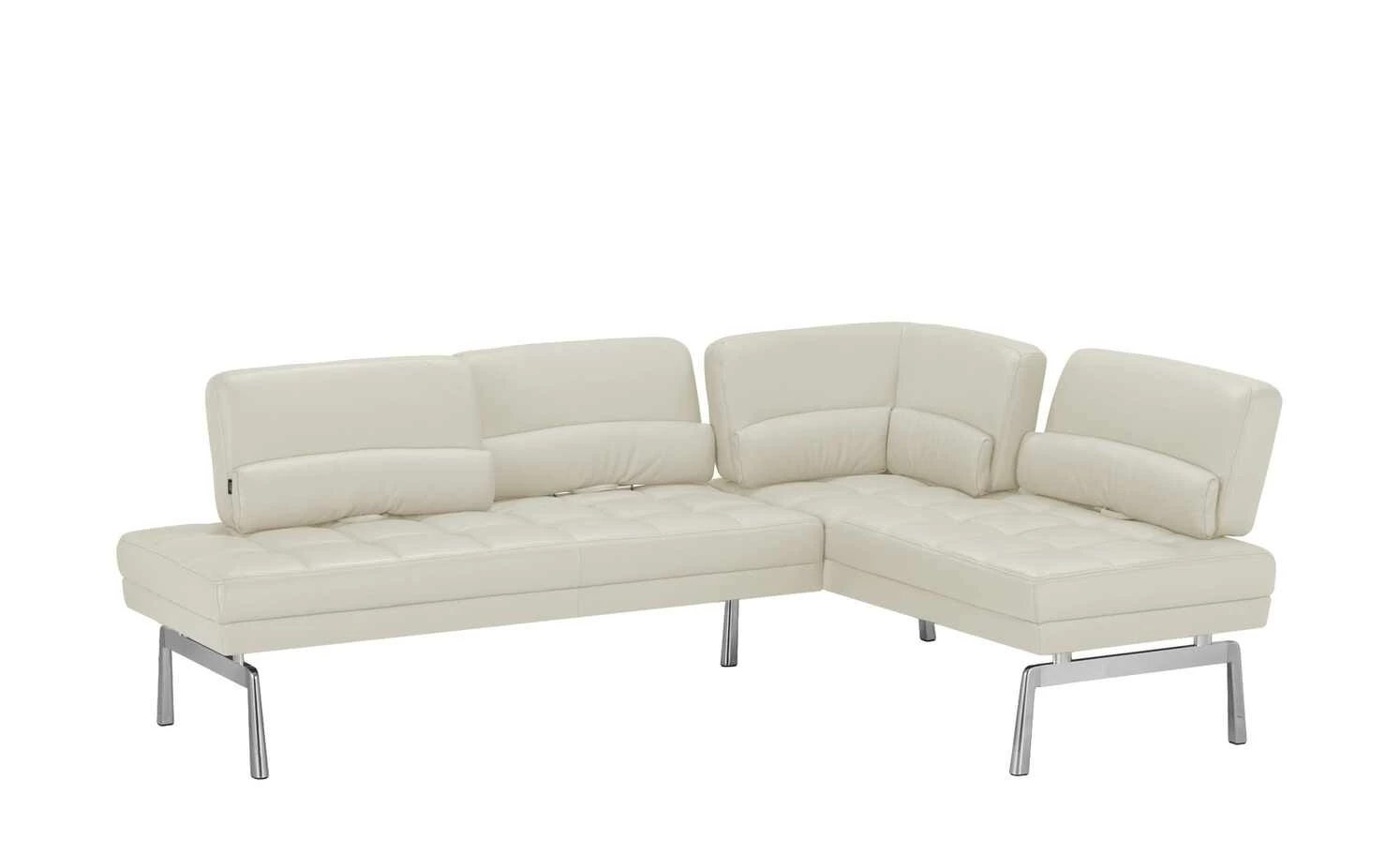 JOOP! Leder-Eckbank mit Sitztiefenverstellung Loft | Lava (Hellgrau) 4 JOOP! Leder-Eckbank mit Sitztiefenverstellung Loft | Lava (Hellgrau) – Bild 4