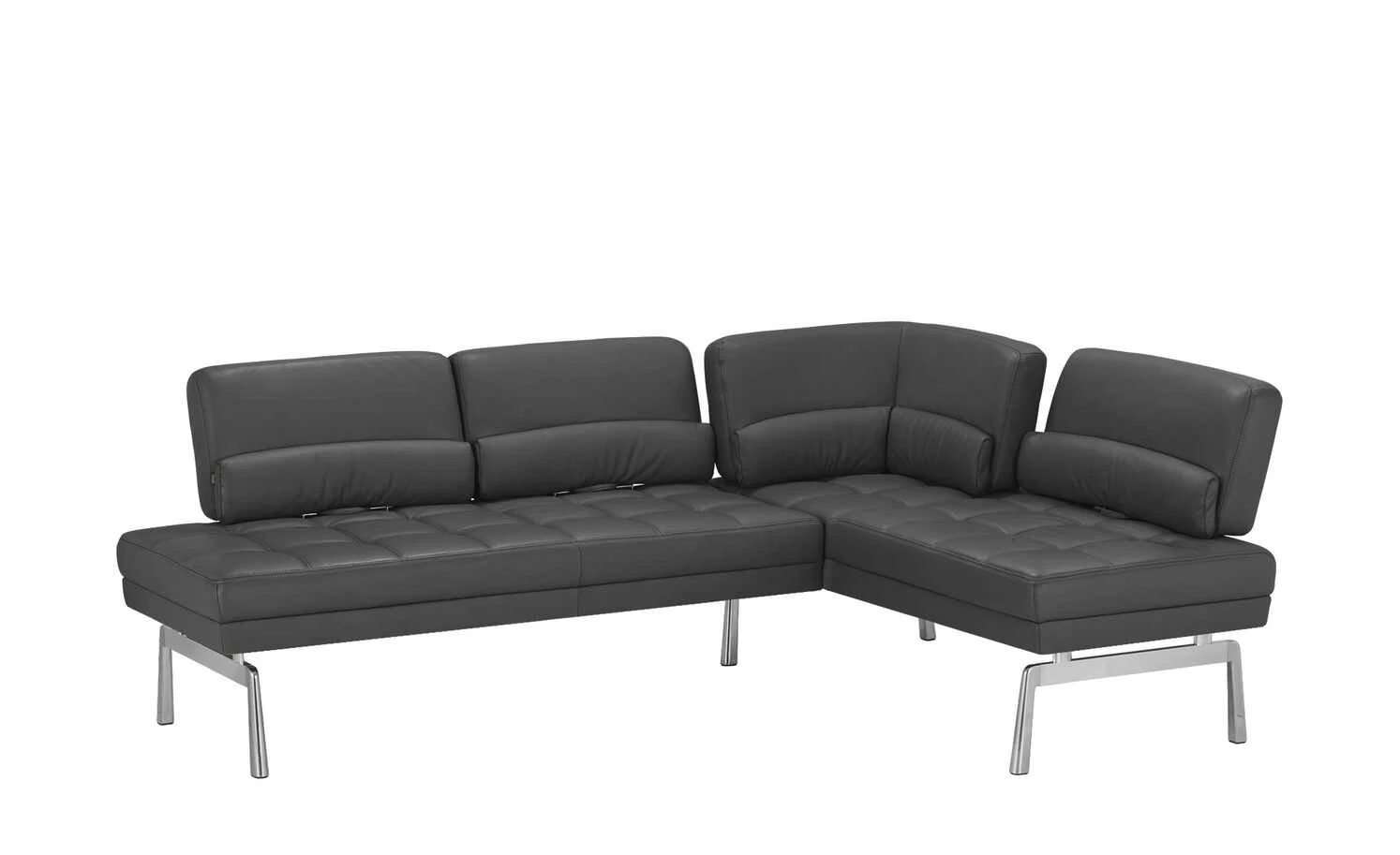 JOOP! Leder-Eckbank mit Sitztiefenverstellung Loft | Rabe (Schwarz) 3 JOOP! Leder-Eckbank mit Sitztiefenverstellung Loft | Rabe (Schwarz) – Bild 3