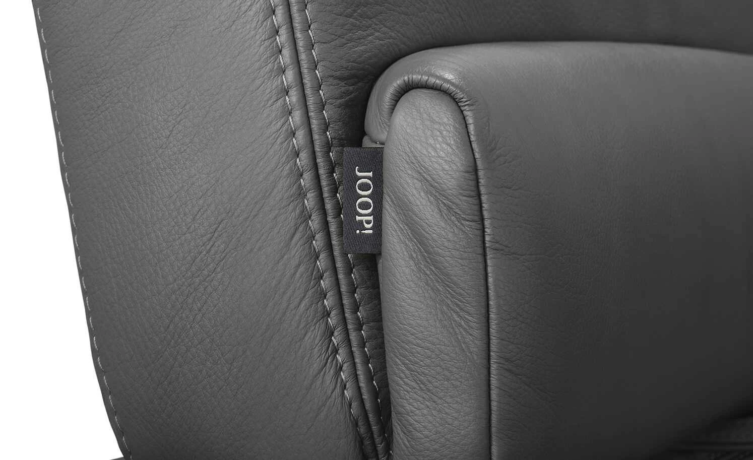 JOOP! Leder-Eckbank mit Sitztiefenverstellung Loft | Rabe (Schwarz) 12 JOOP! Leder-Eckbank mit Sitztiefenverstellung Loft | Rabe (Schwarz) – Bild 12