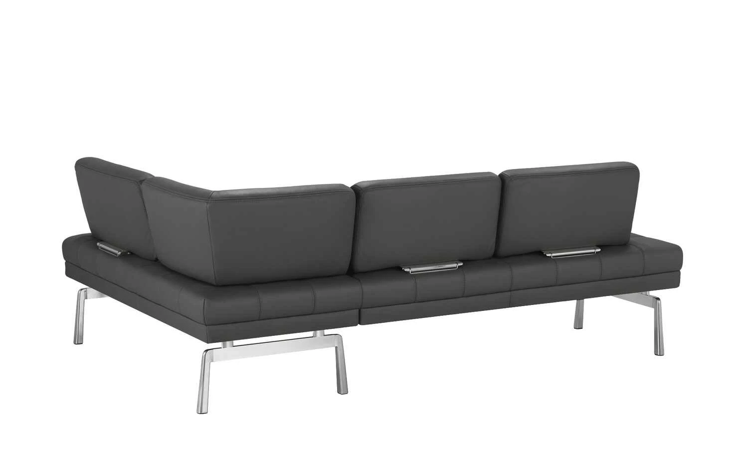 JOOP! Leder-Eckbank mit Sitztiefenverstellung Loft | Rabe (Schwarz) 15 JOOP! Leder-Eckbank mit Sitztiefenverstellung Loft | Rabe (Schwarz) – Bild 15