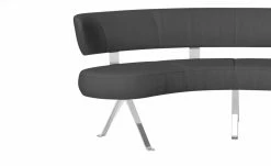 JOOP! Halbrunde Leder-Eckbank Lounge | Teer (Anthrazit) 213|cm -Bänke Verkaufsladen 15300382 3 202104232234