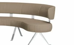 JOOP! Halbrunde Leder-Eckbank Lounge | Smoke (Hellbraun) 213|cm -Bänke Verkaufsladen 15300383 3 202104232234