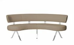 JOOP! Halbrunde Leder-Eckbank Lounge | Smoke (Hellbraun) 213|cm -Bänke Verkaufsladen 15300383 6 202104232234