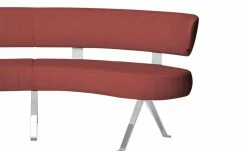 JOOP! Halbrunde Leder-Eckbank Lounge | Rosso (Rot) 213|cm -Bänke Verkaufsladen 15300384 2 202104232234